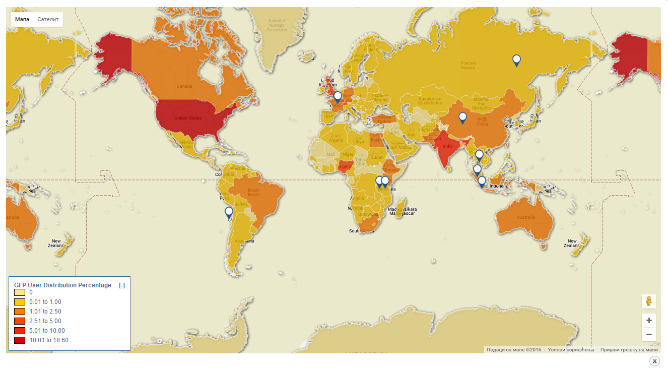 Participation in development of Google Maps solution for GFP Trade Facilitation display.